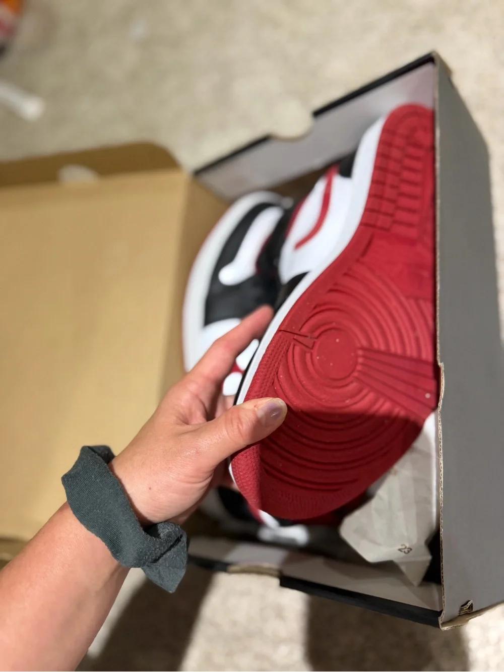 Jordan Men’s Sneakers White Black Red